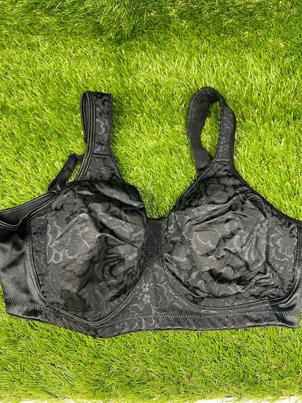 Playtex 38DD NO TAG 4745 Black 18 Hour Ultimate Lift & Support Wireless Bra